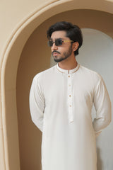 Off White Mens Kameez Shalwar RJ-KS588