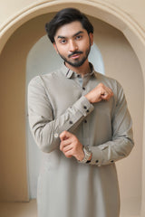 Warm Taupe Mens Kameez Shalwar RJ-KS586