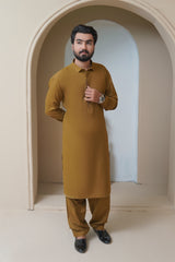 Mustard Ochre Mens Kameez Shalwar RJ-KS585