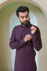 Maroon Mens Kameez Shalwar RJ-KS582