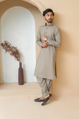 Warm Taupe Mens Kameez Shalwar RJ-KS586