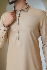 Warm Beige Mens Kameez Shalwar RJ-KS581