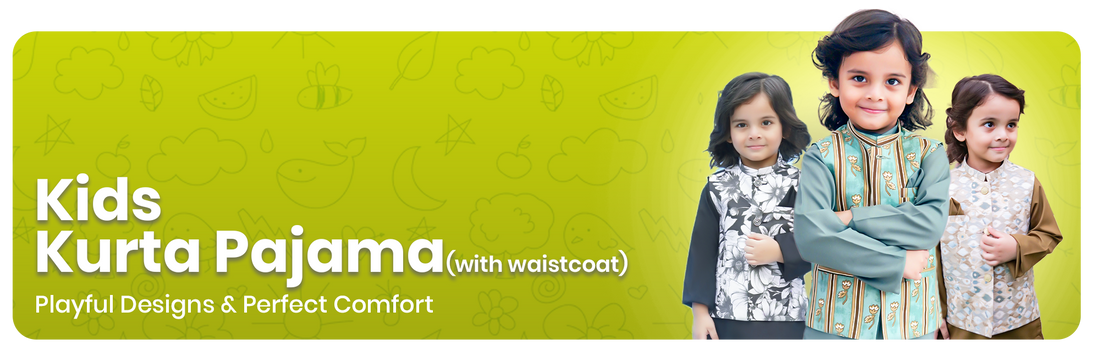 Kids Kurta Pajama with Waistcoat