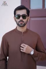 Hazelnut Brown Men's Kameez Shalwar RJ-KS606