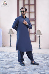 Smoke Grey Men's Kameez Shalwar RJ-KS602