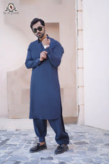 Smoke Grey Men's Kameez Shalwar RJ-KS602