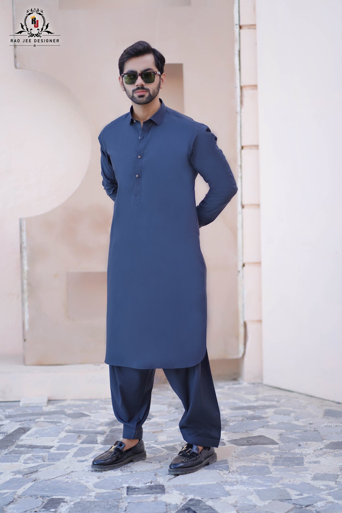 Smoke Grey Men's Kameez Shalwar RJ-KS602