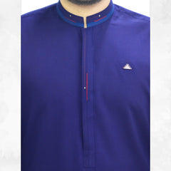 Navy Blue Mens Kameez Shalwar RJ-KS544