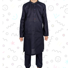 Navy Blue Boy's Kurta Pajama RJ-KIDS218