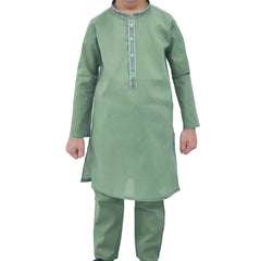 Pista Green Boy's cotton Kurta Pajama RJ-KIDS148