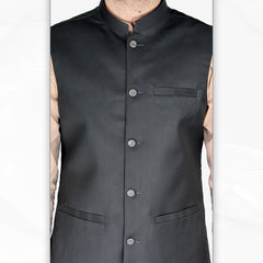 Men's Basic Green Waistcoat  (RJ-W214)