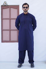 Navy Blue Men's Kameez Shalwar RJ-KS595