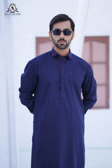 Navy Blue Men's Kameez Shalwar RJ-KS595