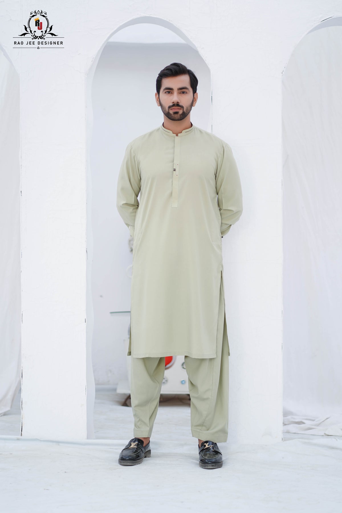 Mint Green Mens Kameez Shalwar RJ-KS599