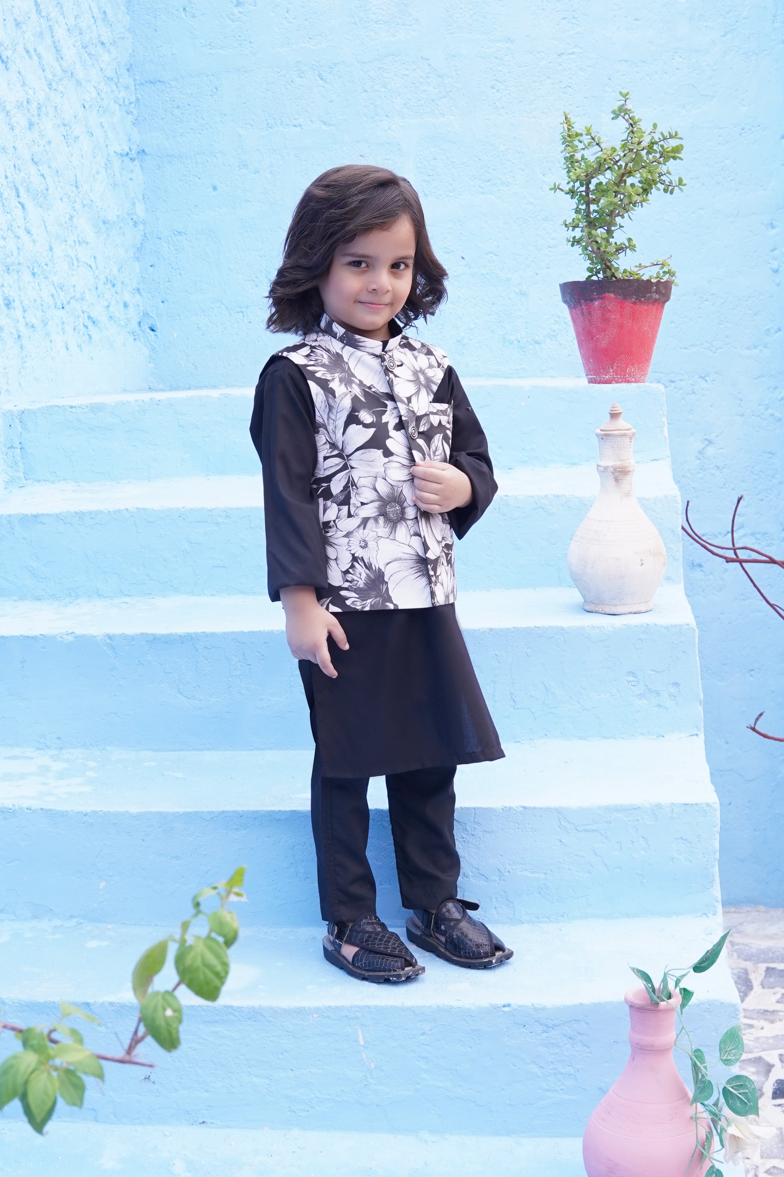 Boys Kurta Pajama with Waistcoat RJ-KIDS120