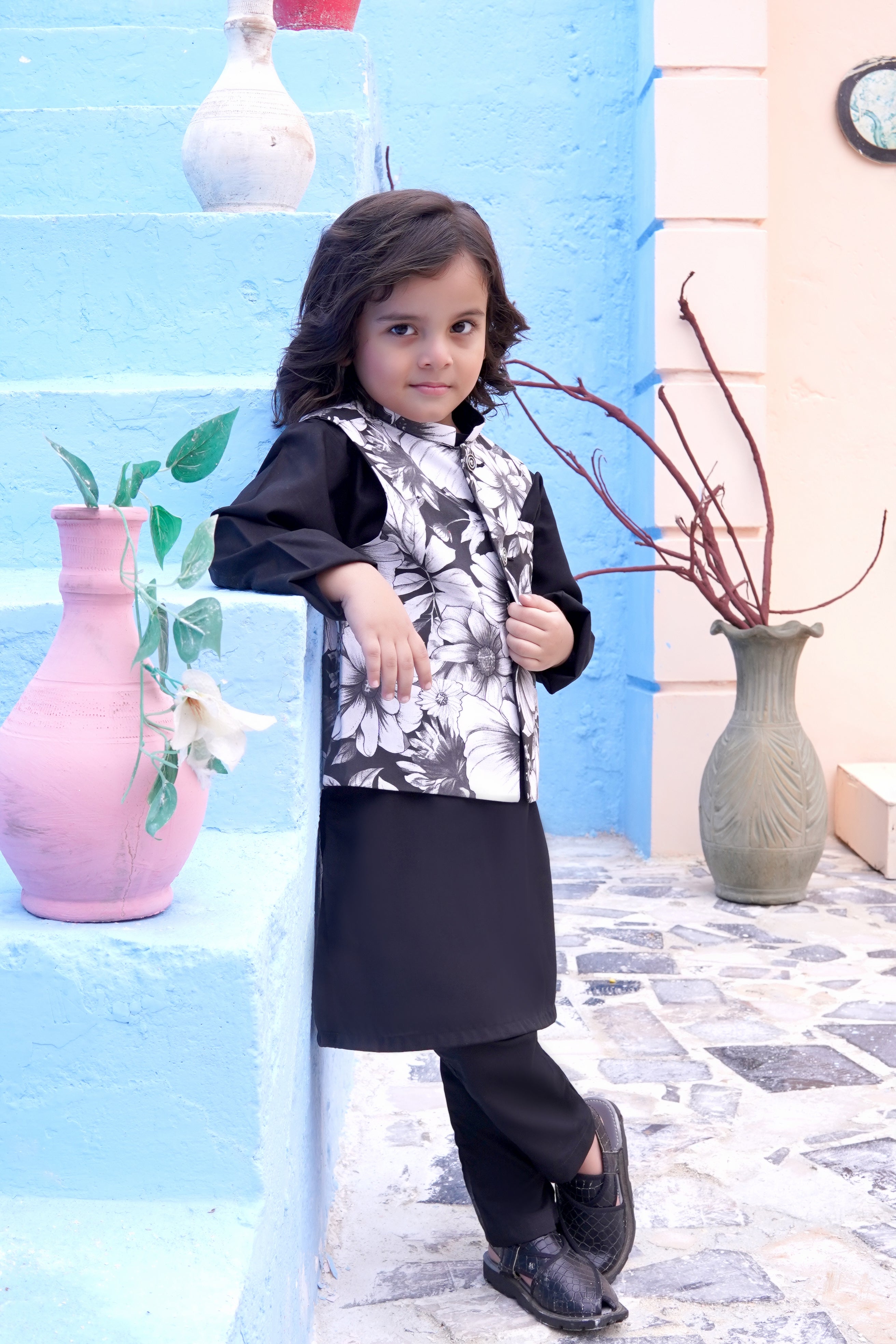 Boys Kurta Pajama with Waistcoat RJ-KIDS120