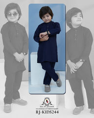Midnight Navy Kurta Shalwar for Boys | RJ-KIDS244