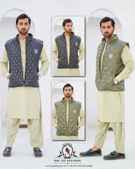 Jet Black Diamond Quilted Puffer Jacket - Sleevles