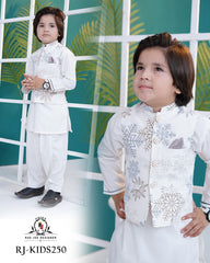 Snowy Grace Waistcoat Set for Boys | RJ-KIDS250