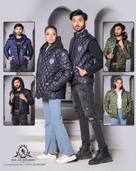 Olive Puffer Jacket Females -Full sleaves