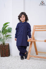 Deep Navy Kurta Shalwar for Boys | RJ-KIDS222