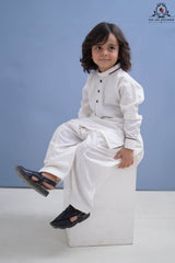 Off White Kurta Shalwar for Boys | RJ-KIDS228