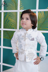 Snowy Grace Waistcoat Set for Boys | RJ-KIDS250