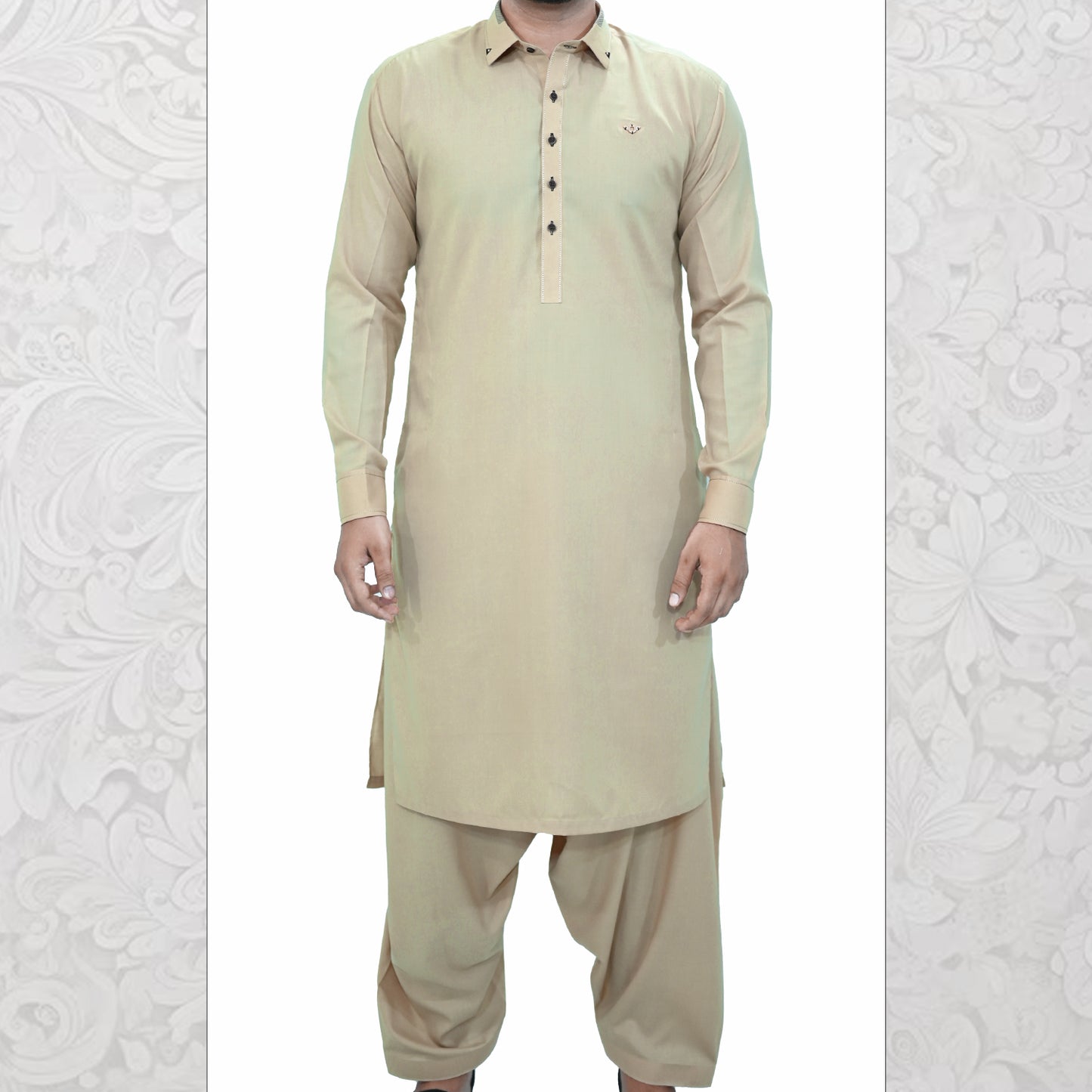 Men's Kameez Shalwar Wash & Wear Fabric RJ-KS534