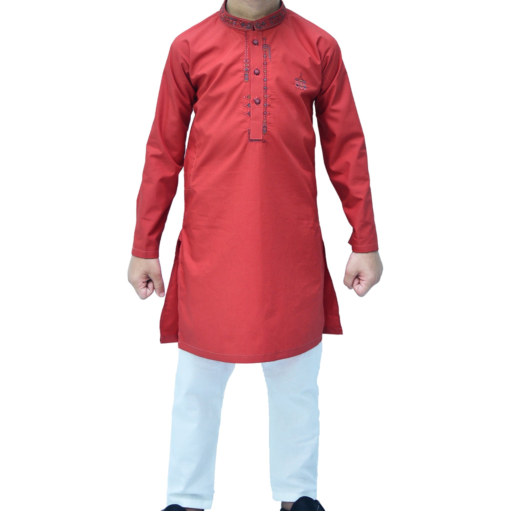 Boy's cotton Kurta Pajama RJ - KIDS192 - Rao Jee Designer