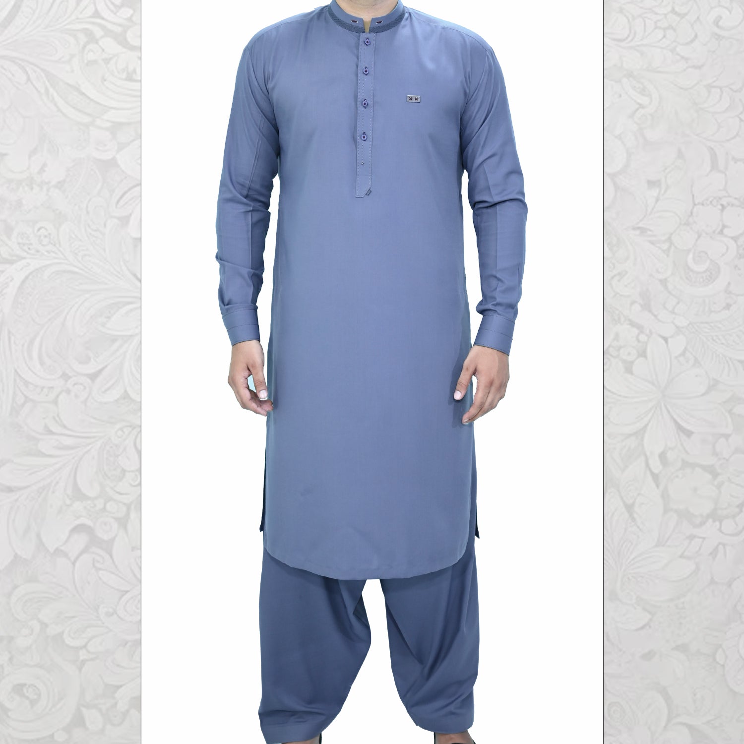 Men's Kameez Shalwar Wash & Wear Fabric RJ - KS528 - Rao Jee Designer