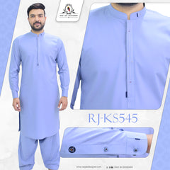 Light Grey Mens Kameez Shalwar RJ-KS545