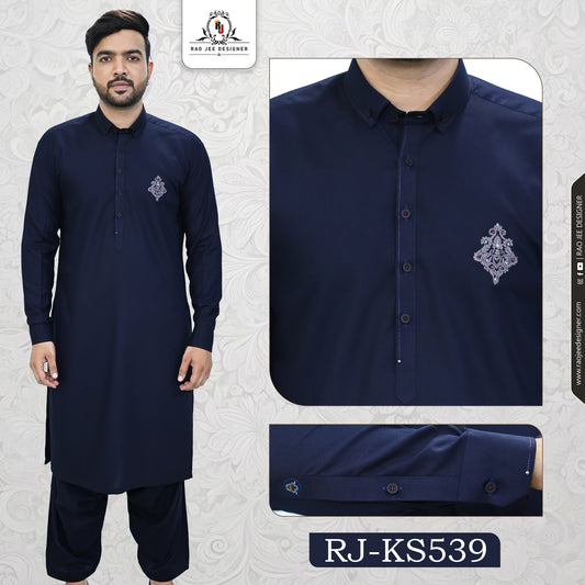 Men's Kameez Shalwar Wash & Wear Fabric RJ-KS539