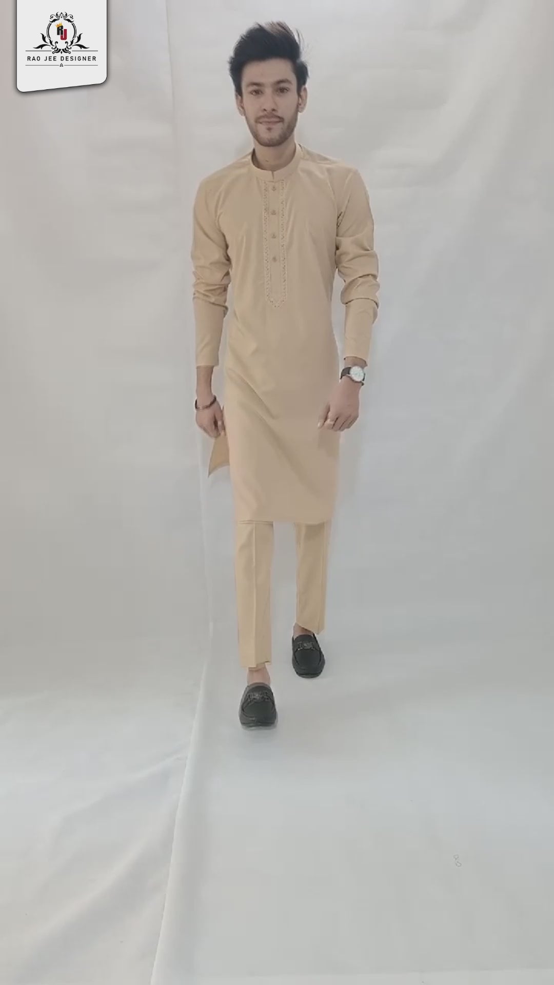 Sand Men's Kurta Pajama RJ-K185