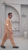 Men’s Premium Wash & Wear Kameez Shalwar – Desert Sand Traditional Wear - (RJ-KSW154)