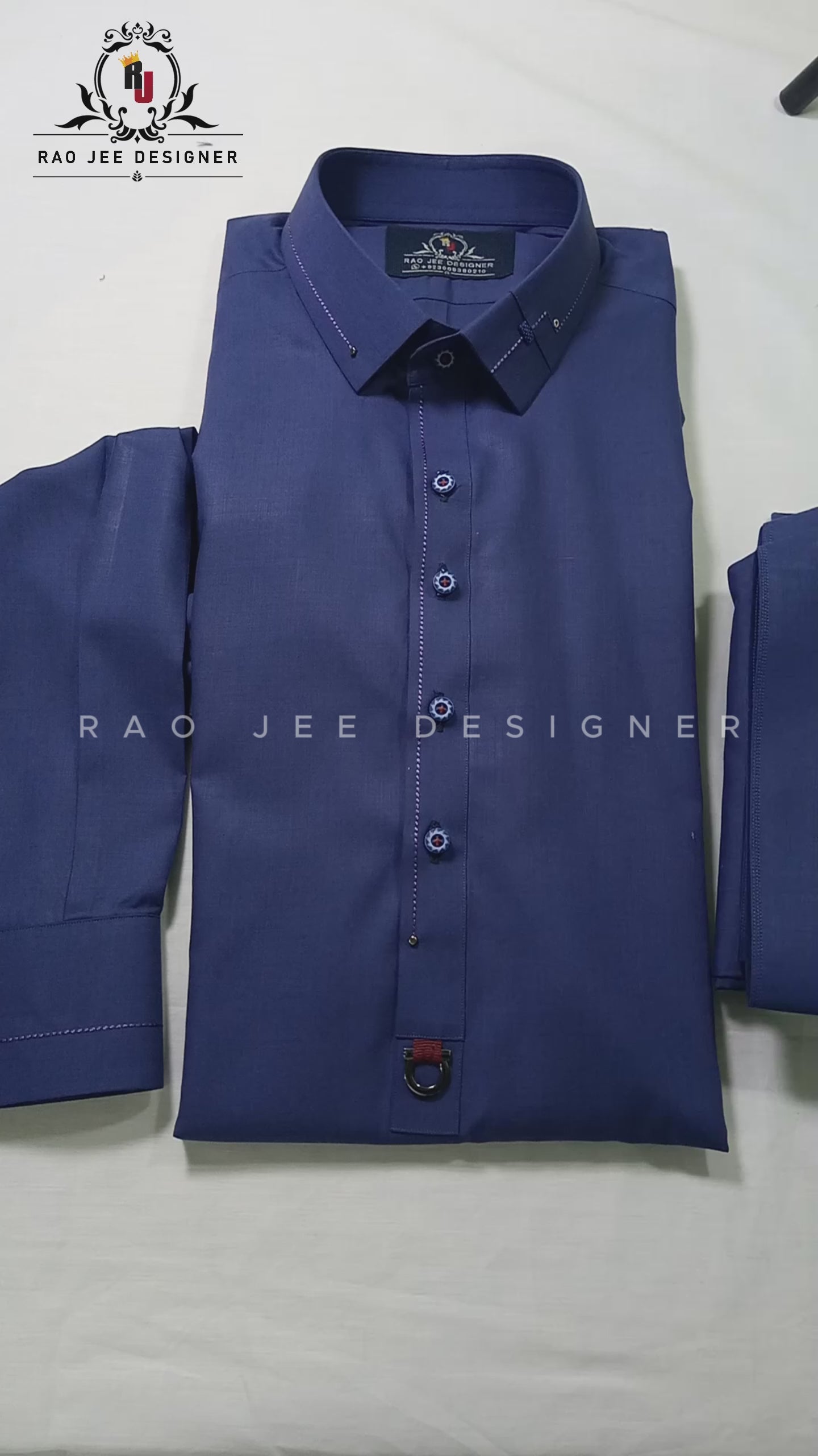 Purple Men's Kameez Shalwar Wash & Wear Ready To Wear  RJ-KS526