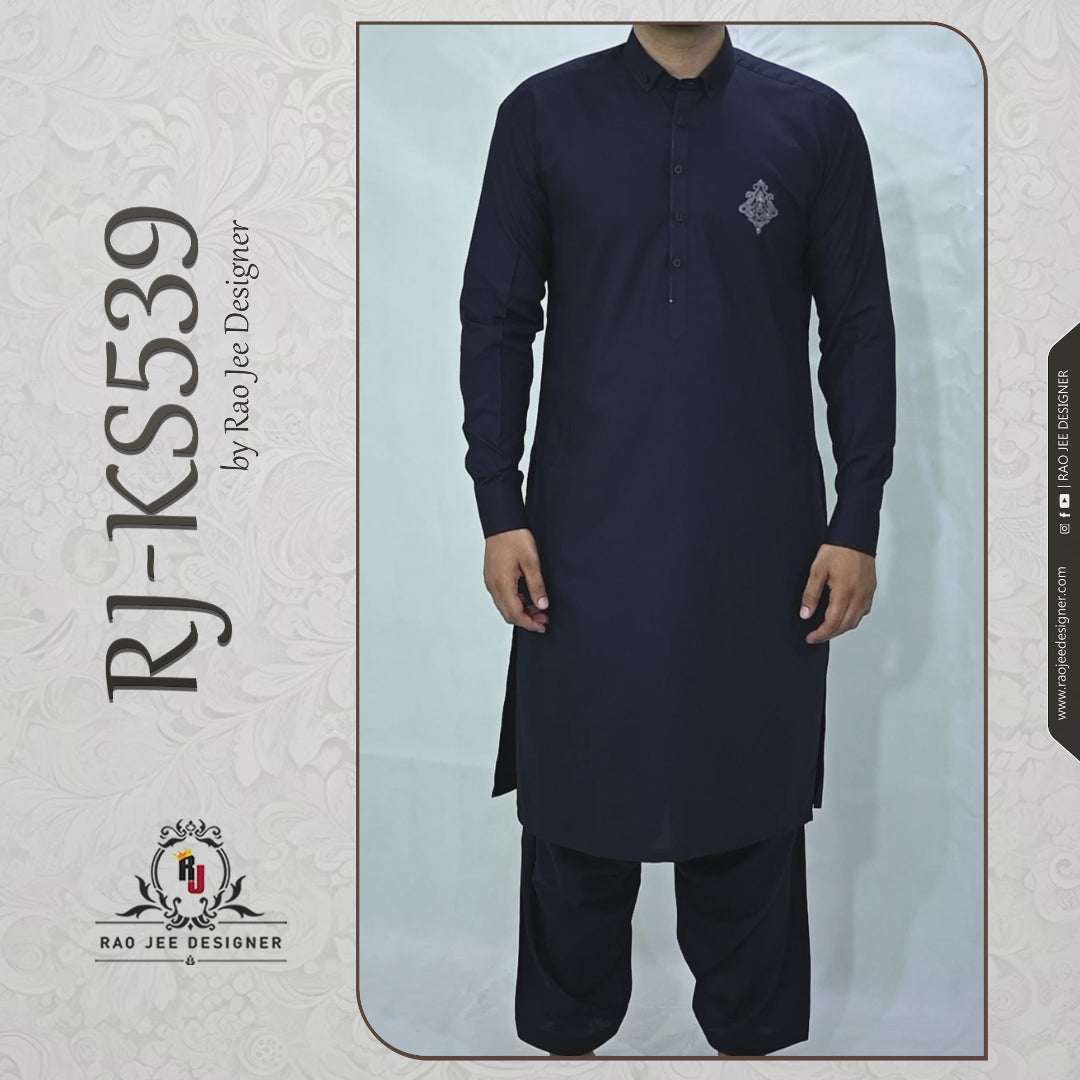 Men's Kameez Shalwar Wash & Wear Fabric RJ-KS539