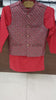 Boys Red Kurta Pajama with Waistcoat RJ-KIDS160