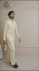 Light Khaaki Men's Kameez Shalwar with Waistcoat (RJ-KSW134)