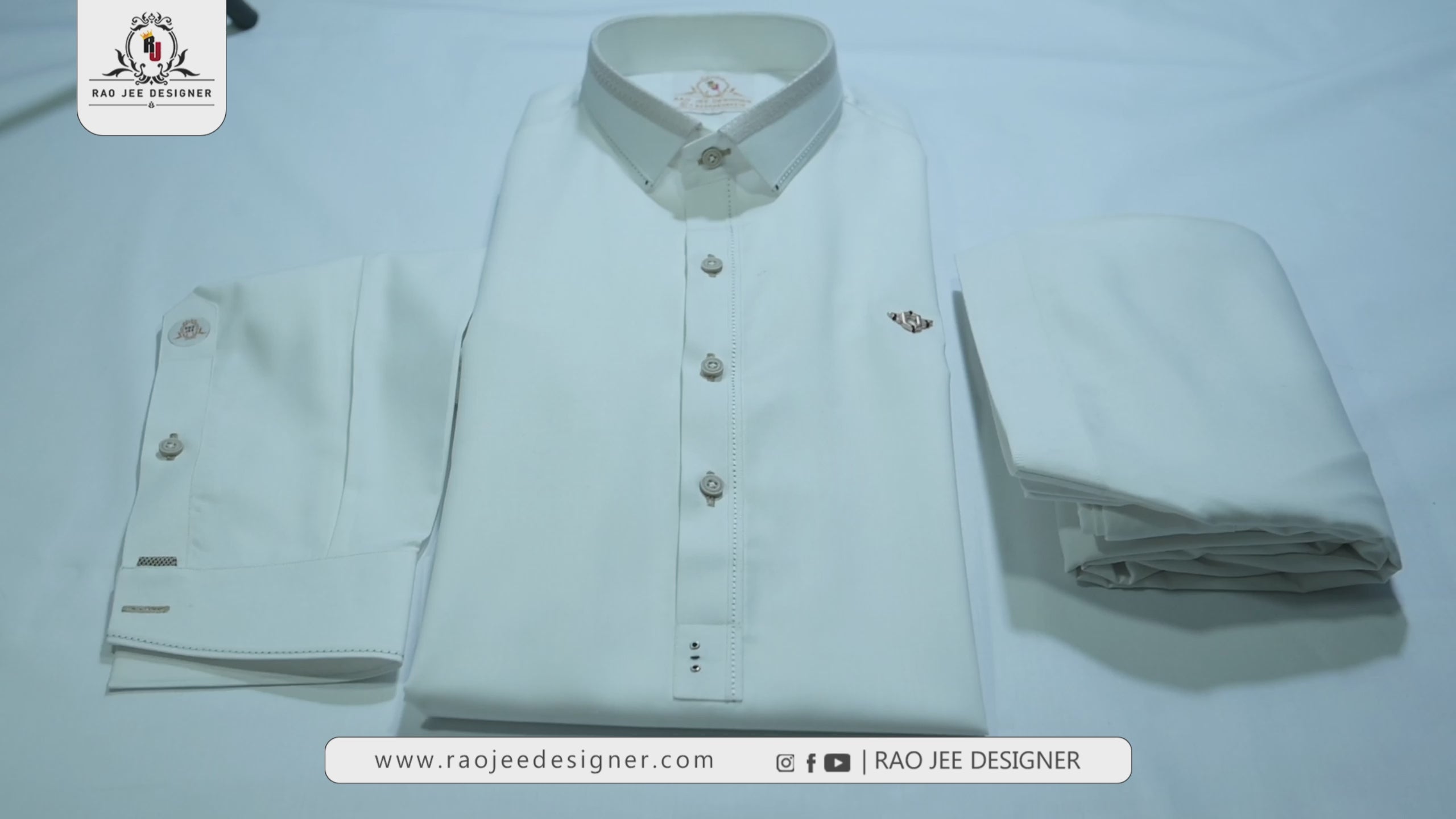 Off White Mens Kameez Shalwar RJ-KS548