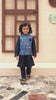 Navy Blue Kids Kurta Pajama with Printed Waistcoat RJ-KIDS121