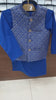 Boys Royal Blue Kurta Pajama with Waistcoat RJ-KIDS159