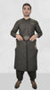 Iron Bark Green Men's Kameez Shalwar with Waistcoat (RJ-KSW121)