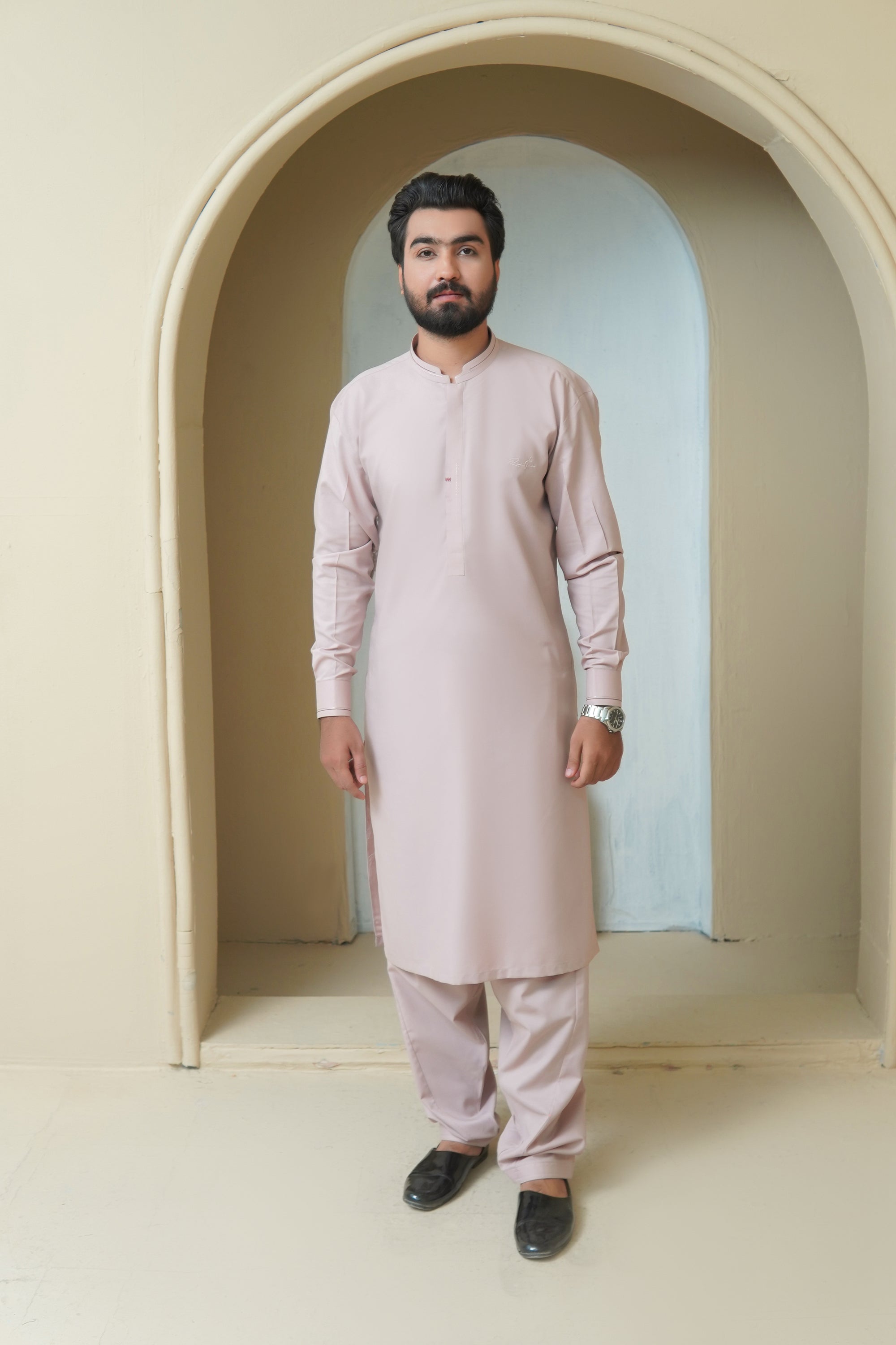Blush Pink Mens Kameez Shalwar RJ-KS589