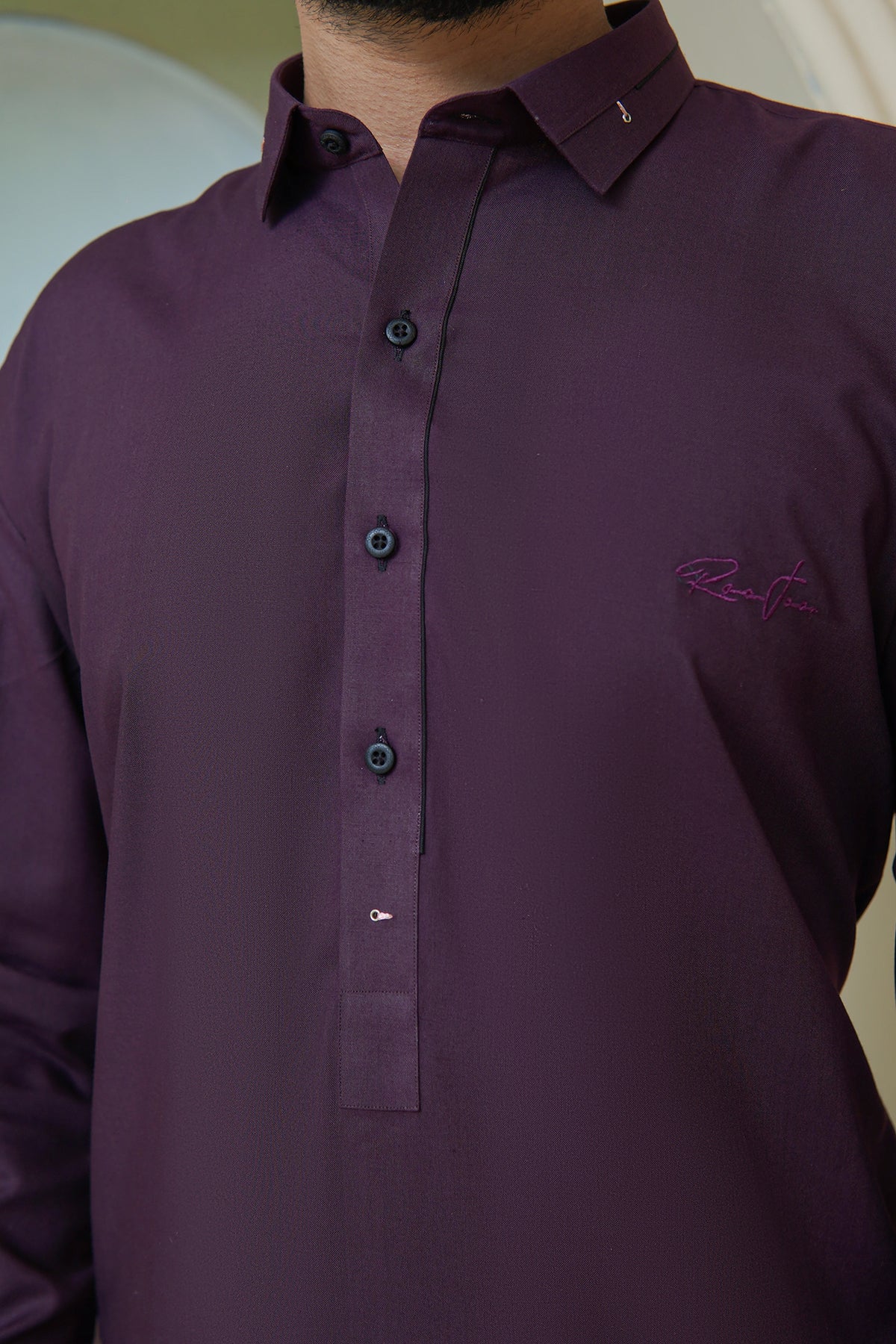 Maroon Mens Kameez Shalwar RJ-KS582