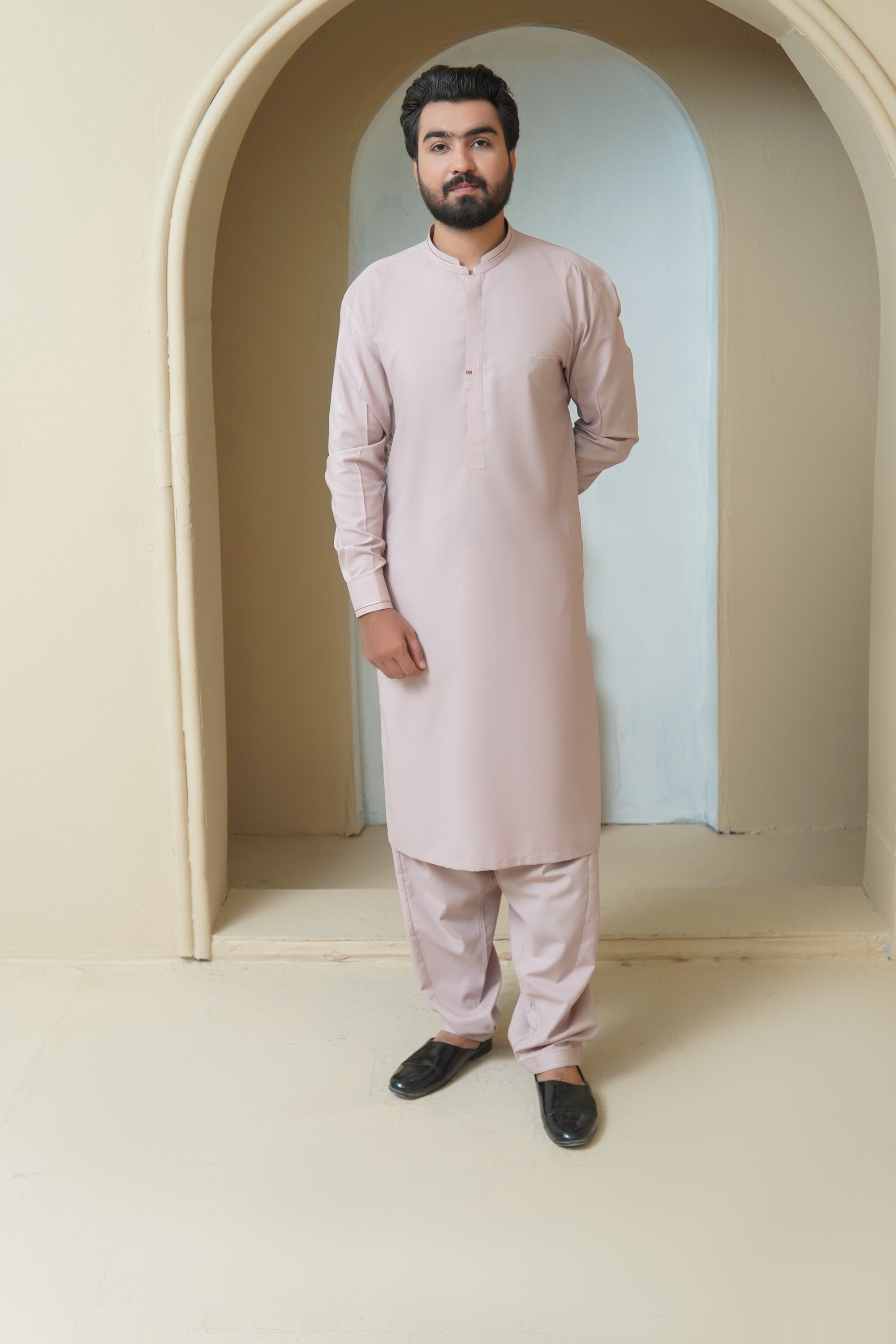 Blush Pink Mens Kameez Shalwar RJ-KS589