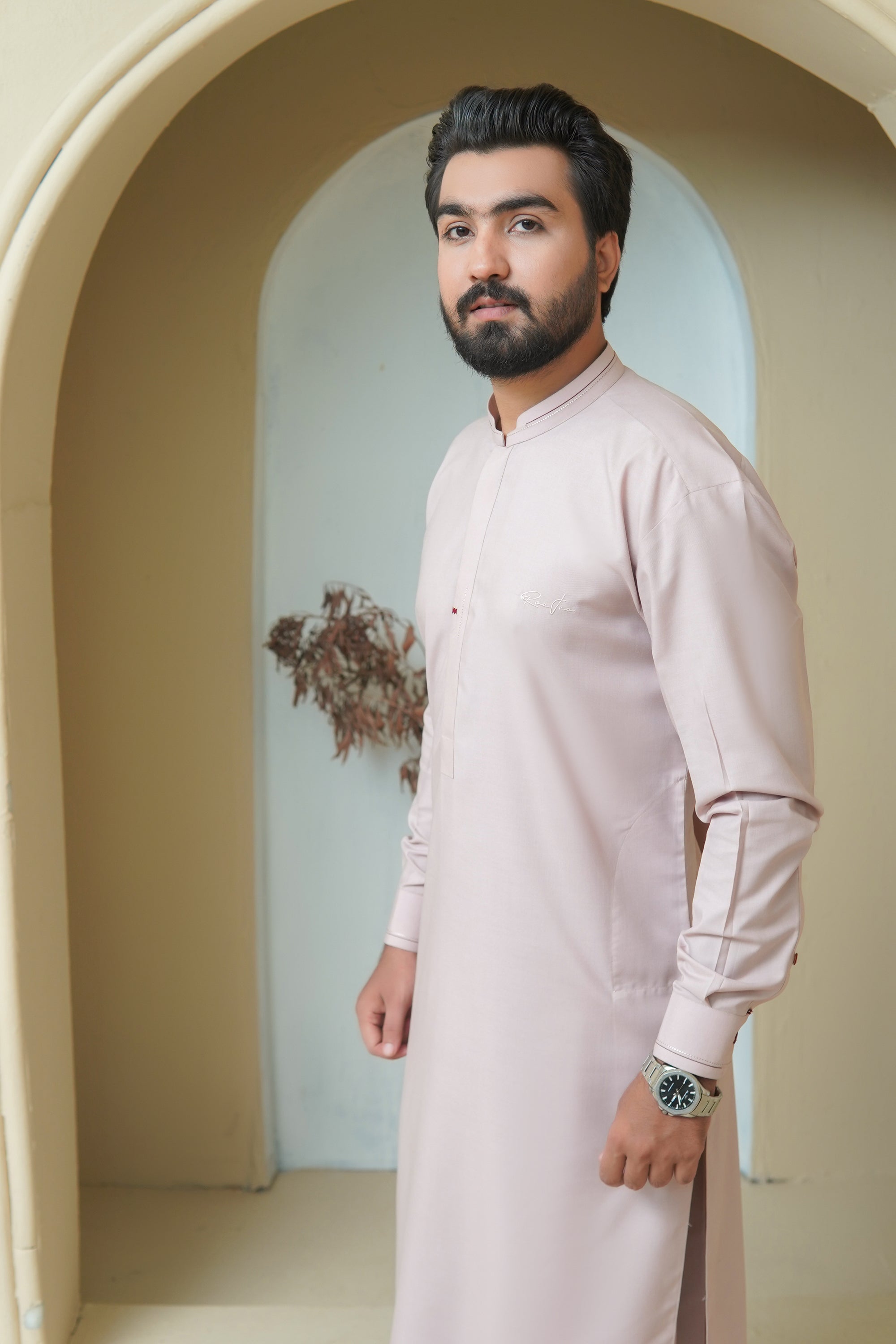 Blush Pink Mens Kameez Shalwar RJ-KS589
